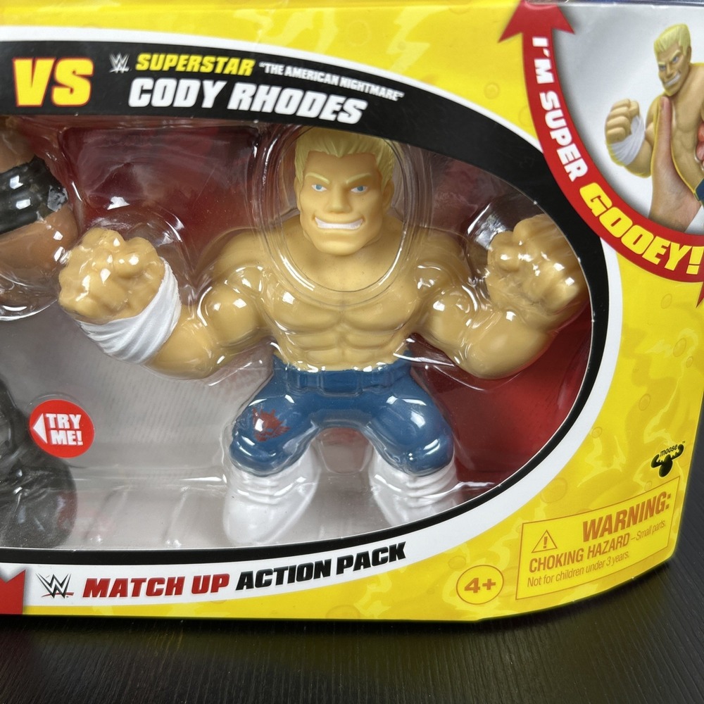 HEROES OF GOO JIT ZU SUPERSTAR ROMAN REIGNS VS SUPERSTAR CODY RHODES - Picture 2 of 7